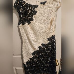 Ralph Lauren Two Tone Lace Party Dress